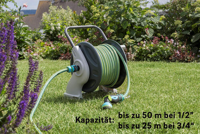 REHAU Gartenschlauchständer, Schlauchtrommel 15m bis 35m Schlauch Schlauchhalter 50m, Schlauchhalter