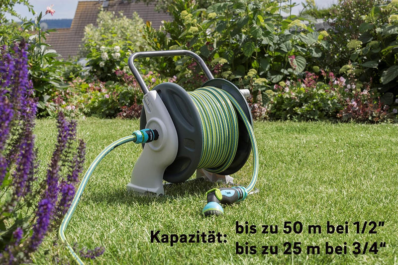 REHAU Gartenschlauchständer, Schlauchtrommel 15m bis 35m Schlauch Schlauchhalter 50m, Schlauchhalter