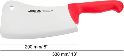 Arcos Serie 2900 - Hackmesser Metzgermesser - Klinge Nitrum Edelstahl 200 mm - HandGriff Polypropyle