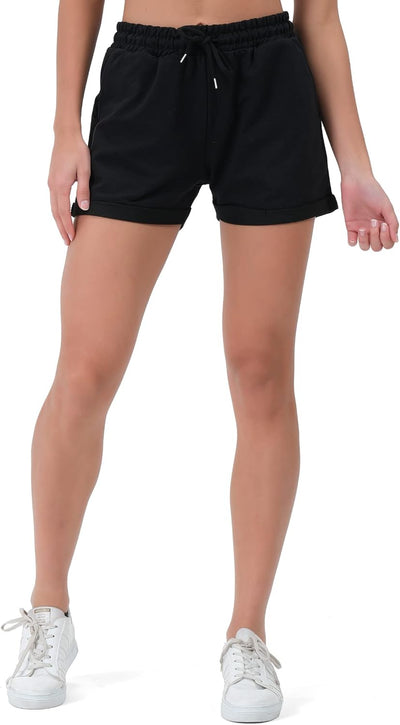 Smith & Solo Kurze Hose Damen - Shorts Sommer Hosen, Laufhose Kurz Sporthose, Trainingshose Sportsho