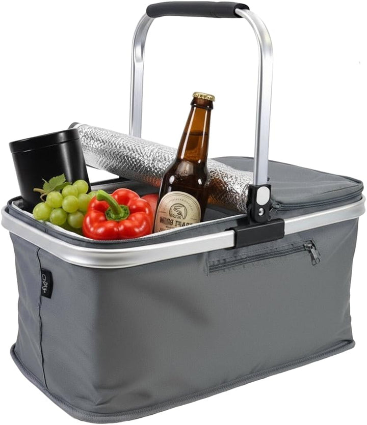 2 Stück KÜHL EINKAUFSKORB Thermo mit Deckel Kühlkorb Faltkorb Kühltasche Korb Thermokorb Kühlbox Iso