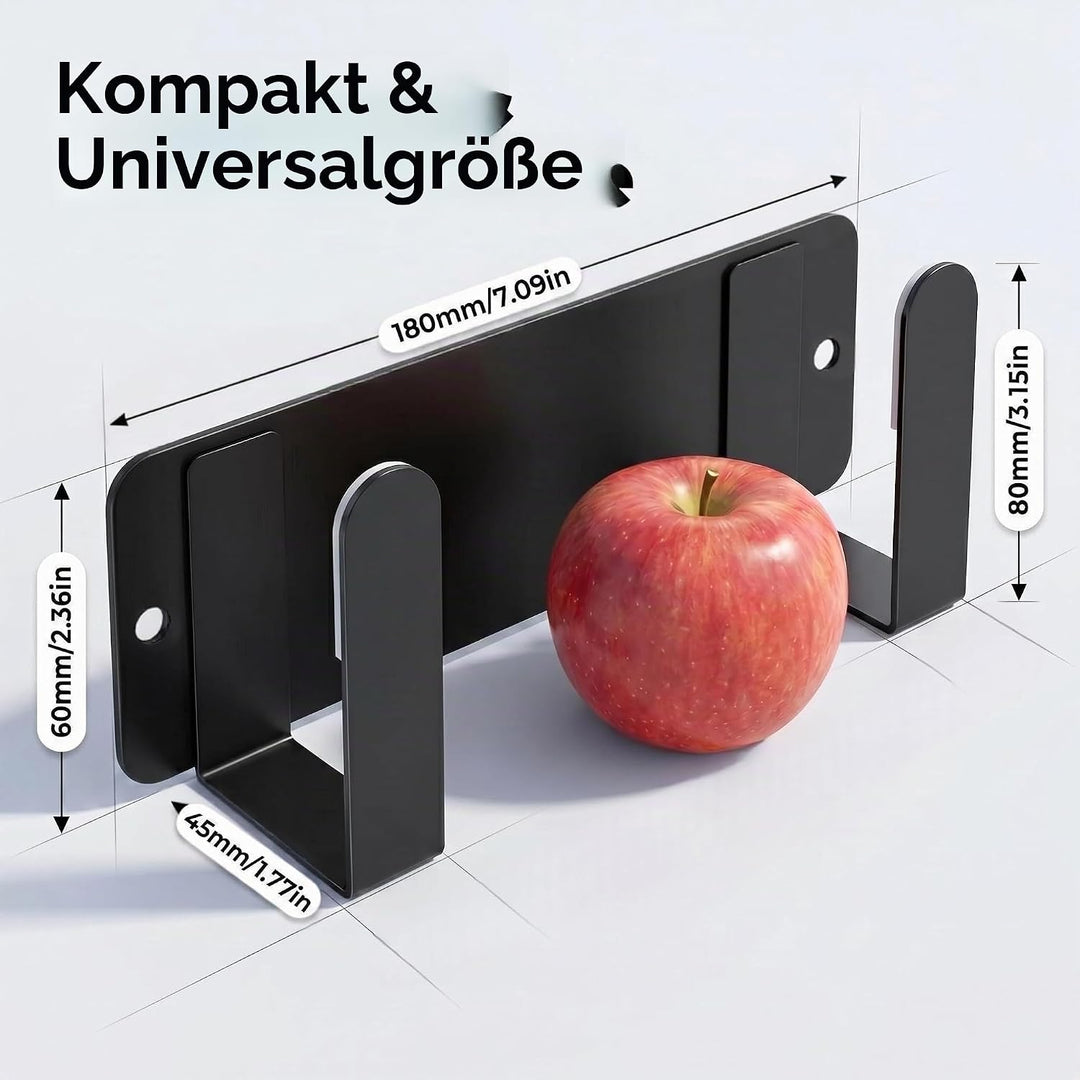 YOUGRIDDA Topfdeckelhalter, An der Wand befestigte 304 Edelstahl-Wannen-Deckel-Organisator-Halter, S