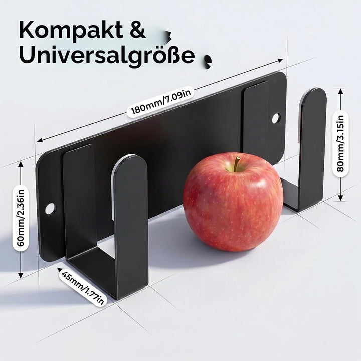 YOUGRIDDA Topfdeckelhalter, An der Wand befestigte 304 Edelstahl-Wannen-Deckel-Organisator-Halter, S