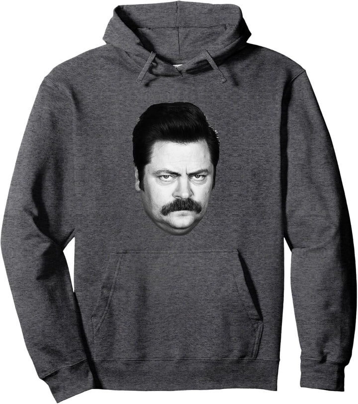 Parks & Recreation Ron Swanson Kopf Pullover Hoodie