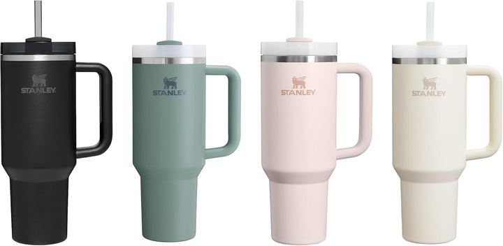 Stanley Quencher H2.0 FlowState Trinkflasche mit Strohhalm 1.2L - Thermobecher Kühlt 11 Stunden - 48