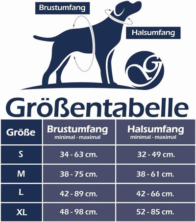 Hunde-Geschirr für kleine und grosse Hunde, Brustgeschirr gepolstert und reflektierend, verstellbar