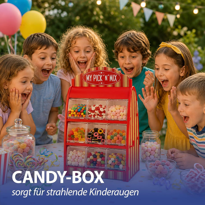 Cepewa Süssigkeitenspender Retro Süssigkeitenautomat mit Zange Weingummi Spender 50er Jahre Fruchtgu