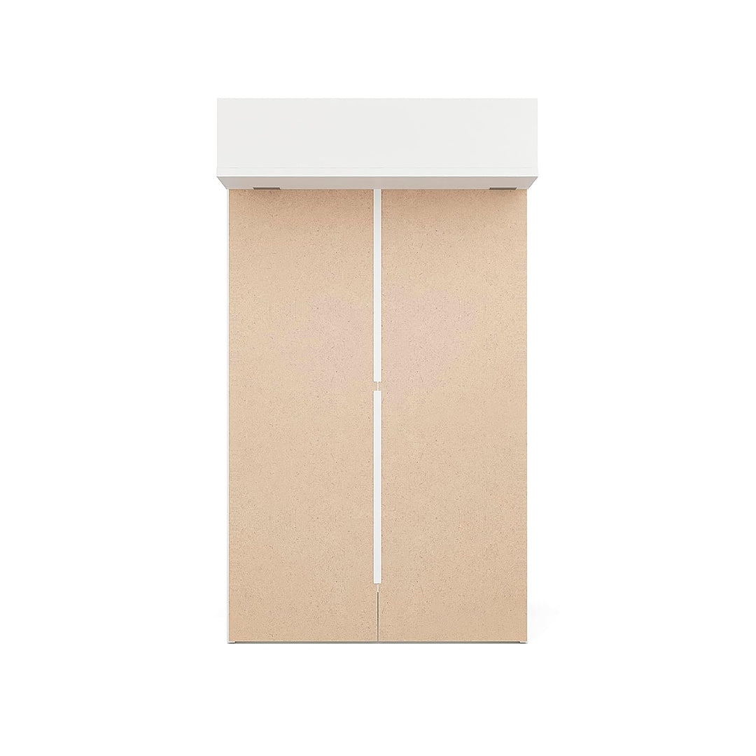 KOMTO Wickelkommode Weiss - Wickeltisch Schmal, Baby Kommode mit Wickelaufsatz abnehmbar, Baby Chang