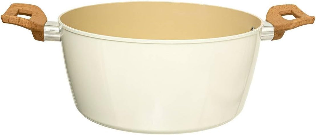 5five - kochtopf "harmony" d24cm aus geschmiedetem aluminium beige