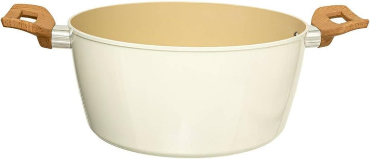 5five - kochtopf "harmony" d24cm aus geschmiedetem aluminium beige