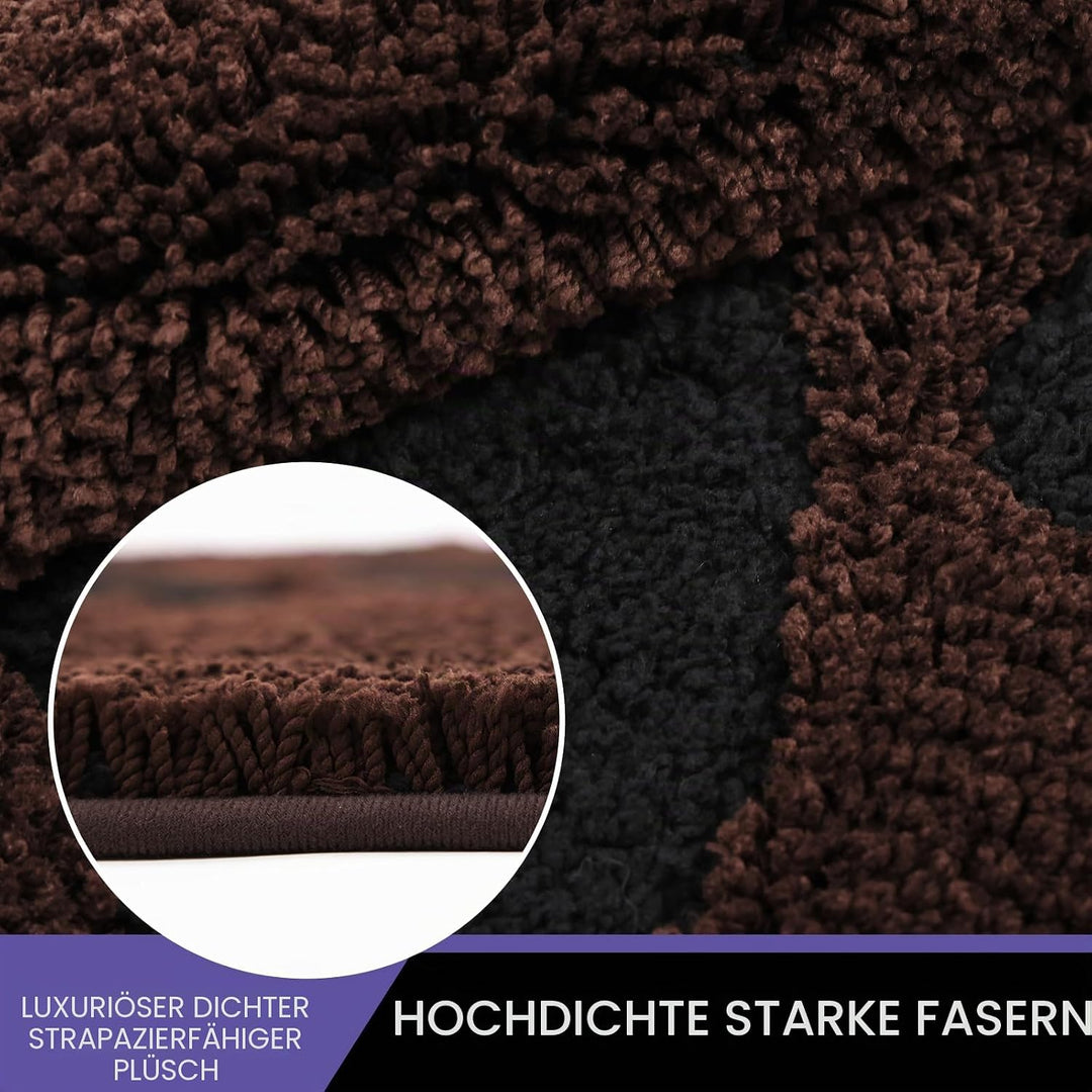 Schmutzfangmatte Türmatte für den Innenbereich 80 x 120 cm, rutschfeste waschbare Matte, flache Inne