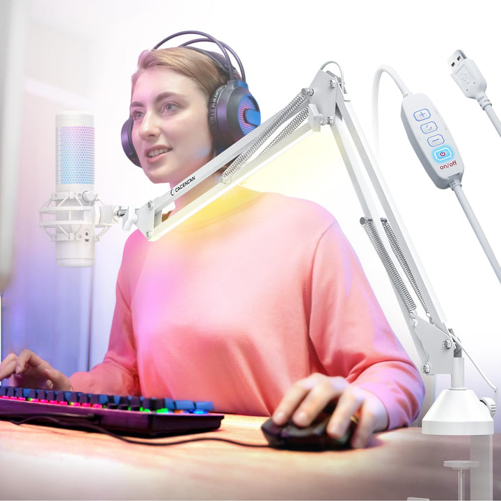Overhead Mikrofon Arm [40 cm erhöhen]-Professioneller Mikrofon Ständer kompatibel mit HyperX QuadCas