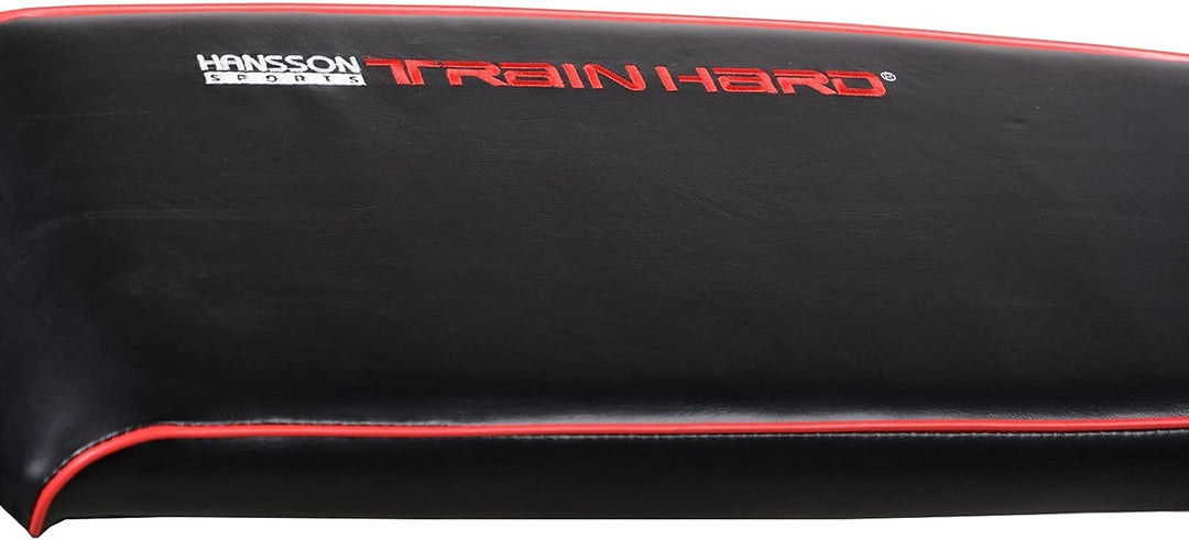 Train Hard Verstellbare Hantelbank Schrägbank mit Beinhalter für Bauchtraining, zertifizierte Premiu