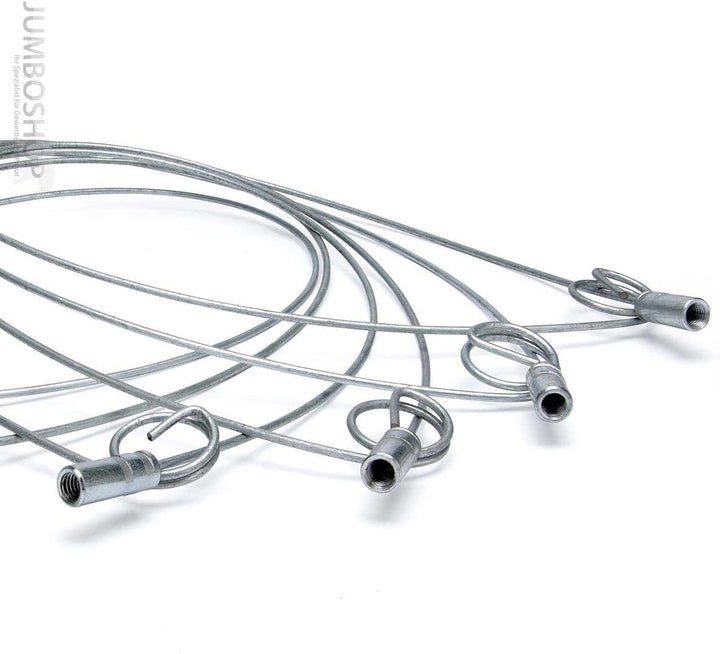HOLZBRINK 130mm Kaminbesen Schornsteinbesen aus Federstahl + 1m Flexstange M12 - Kehrbesen Zugbesen