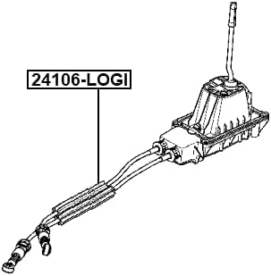 FEBEST Seilzug Schaltgetriebe 24106-LOGI für MICRA III (K12) 0,645kg