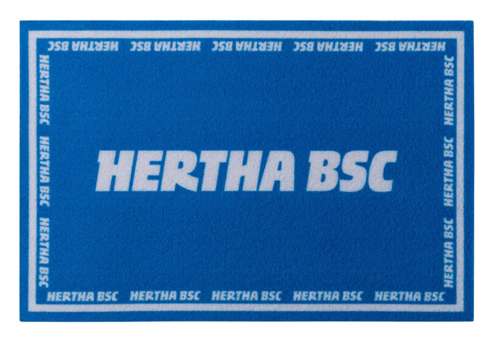 Hertha BSC Berlin Fussmatte - Hertha BSC - blau Matte, Fussabtreter, Türmatte - Plus Lesezeichen I L