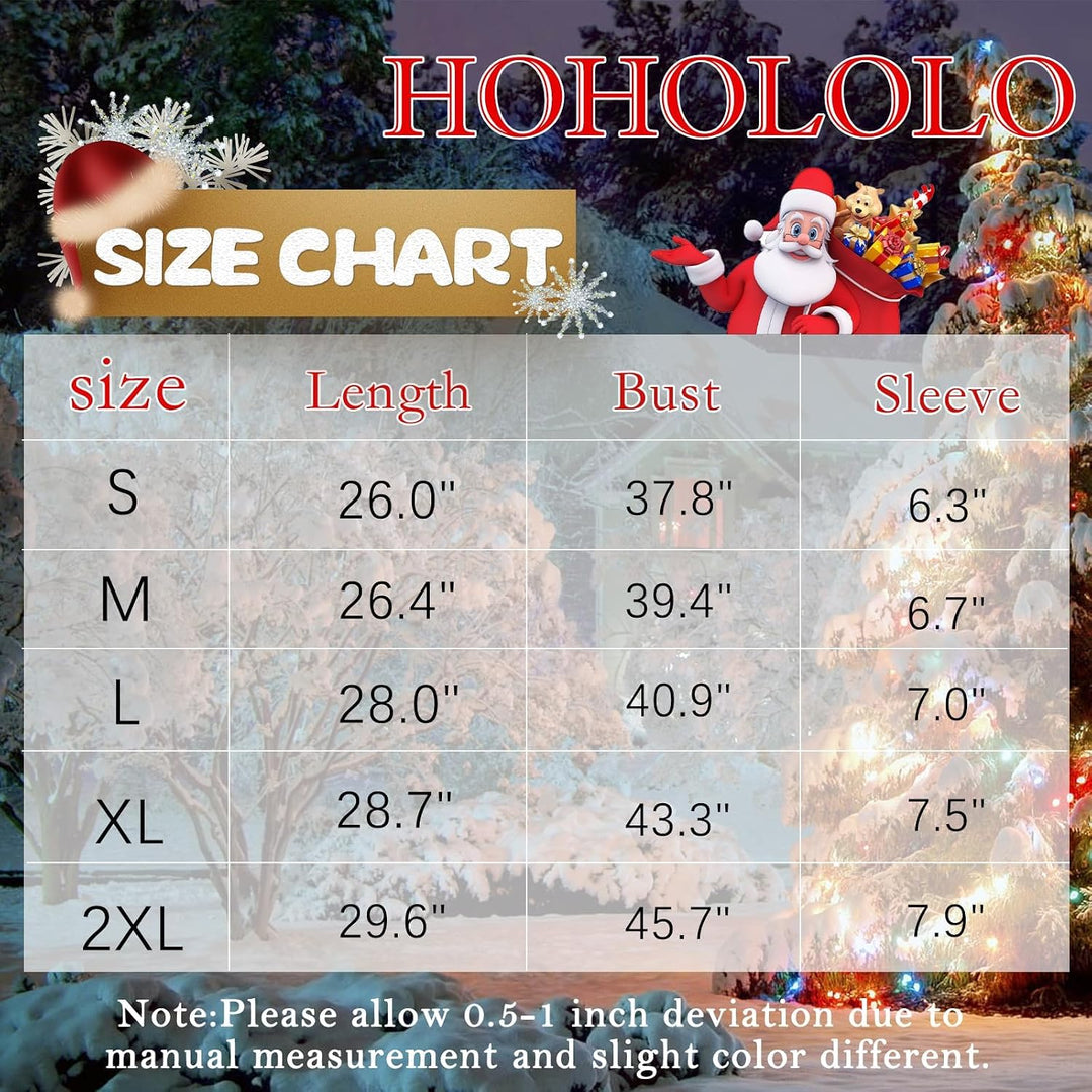 hohololo Weihnachts Tshirt Damen Christmas Shirt Merry Christmas V-Ausschnitt-T-Shirt Grün1 M, Gr&amp;