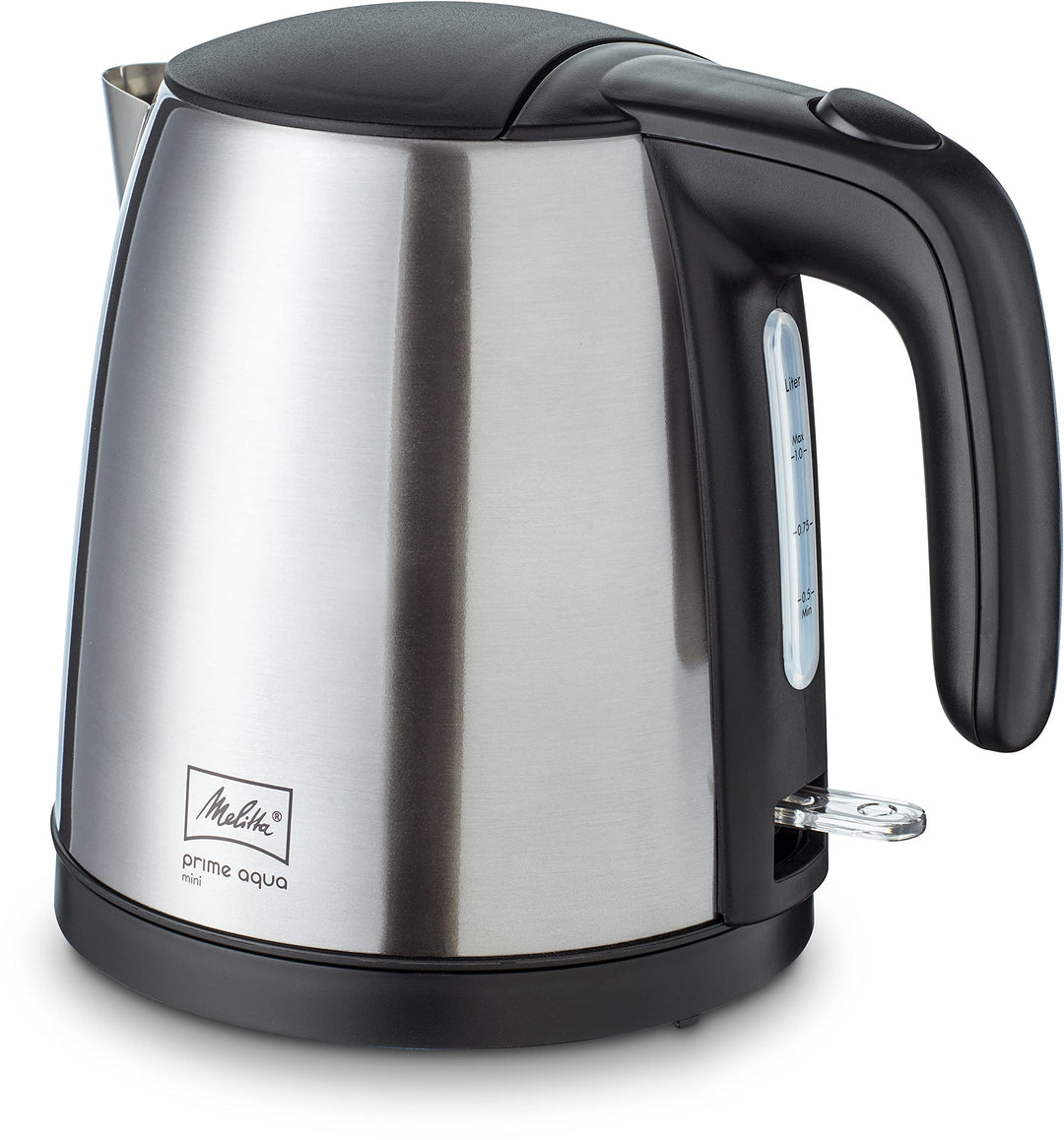 Wasserkocher - MELITTA - Prime Aqua mini, Edelstahl, 1,0 L, 2200 W, handliche Grösse, 1018-07 Edelst