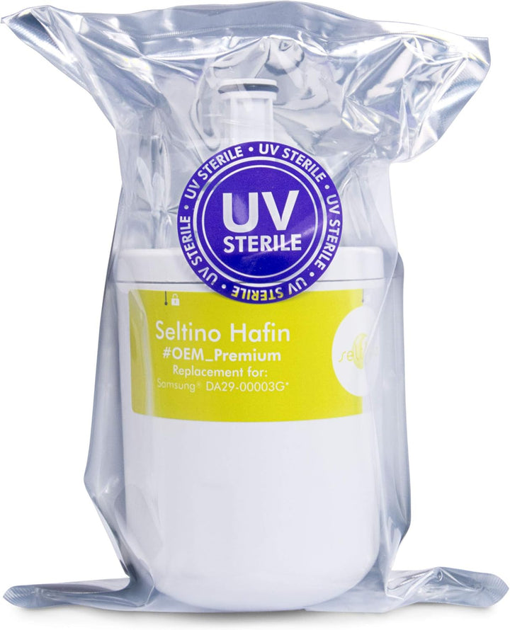 2x Seltino HAFIN - kompatibler Wasserfilter für Samsung Kühlschränke, ersetzt DA29-00003G, Hafin/exp