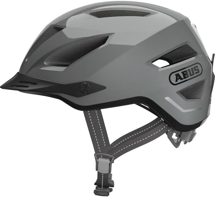 ABUS Stadthelm Pedelec 2.0 - Fahrradhelm mit Rücklicht und Regenhaube - für den Stadtverkehr - für D