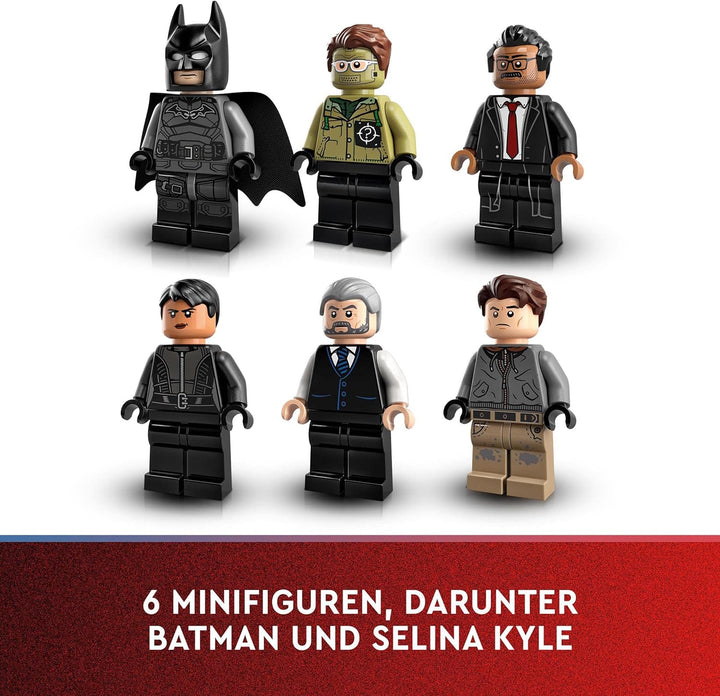 LEGO 76183 DC Batman Bathöhle: Duell mit Riddler, Superhelden-Set mit Spielzeug-Motorrad für Kinder