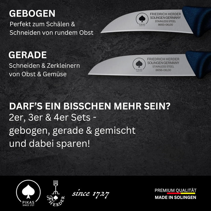 Solinger Kunststoff Zöppken -scharfes Gemüsemesser und Küchenmesser, Kleines Obst- und Schneidemesse