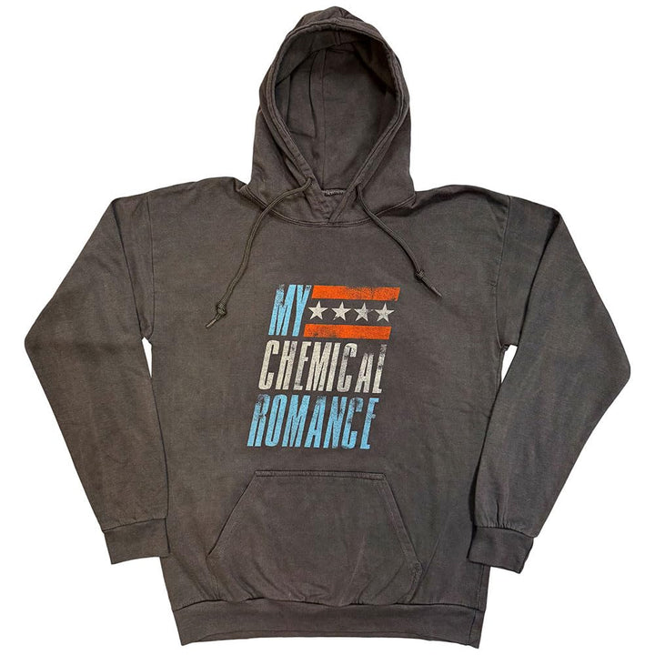 Rock Off My Chemical Romance Hoodie Raceway-Logo, offizieller Herren-Pullover in Anthrazit, XXL Char