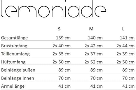 Lemoniade eleganter Jumpsuit mit langen Ärmeln, elegantem Schnitt und ausgefallenen Details M Modell