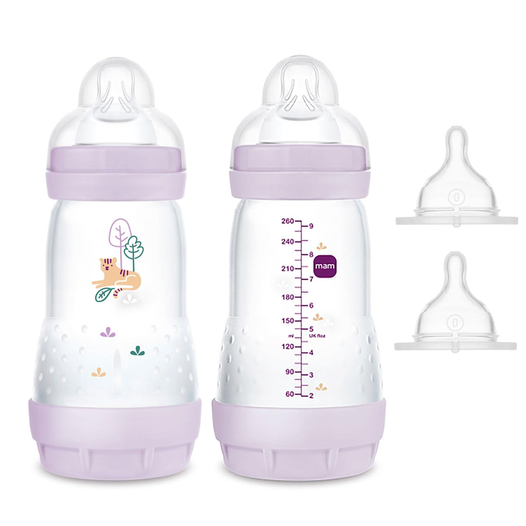 MAM Sparset Anti-Colic Starter-Set mit Anti-Kolik Flaschen Set, Sauger Gr. 0 + Gr.1 MAM Anti-Colik F