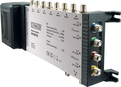 SCHWAIGER -SEW4058 531- SAT Multischalter 5 → 8 | verteilt 1 Satellitenposition auf 8 Ausgänge | Ein