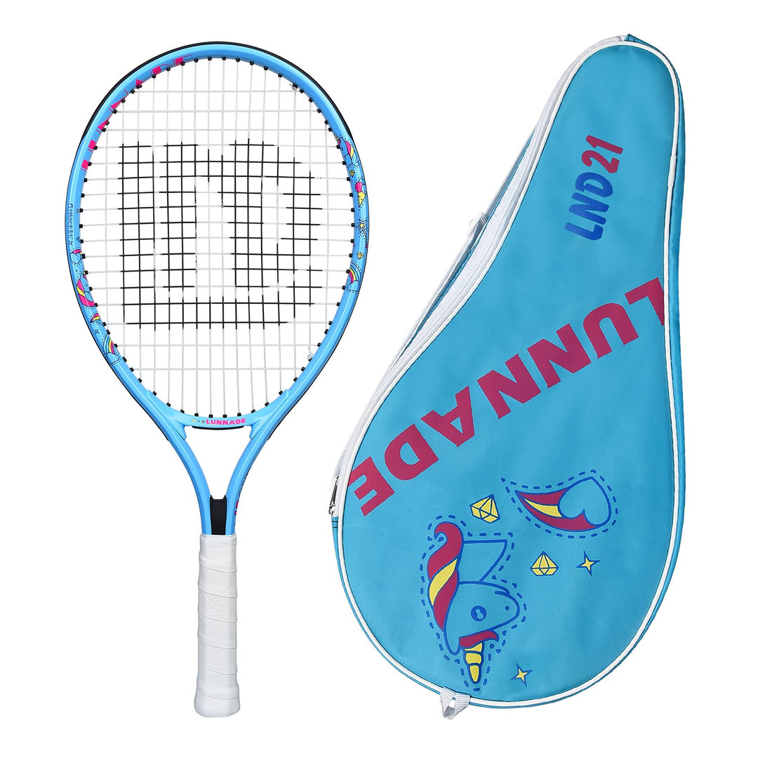LUNNADE Tennisschläger für Kinder Junior, 19/21/23/25 Zoll Jugend Tennisschläger mit Hülle, geeignet