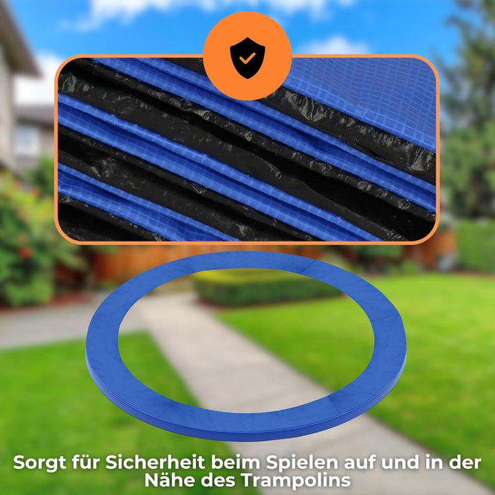 SPRINGOS Trampoline Randpolster Umrandung Ersatzteile für Trampoline Blau 460 cm, Blau 460 cm