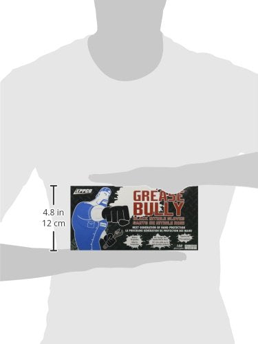 Kunzer Nitril-Einweghandschuhe Schwarz Grease Bully (Dispenser mit 100 Stück), L (100er Pack), L (10