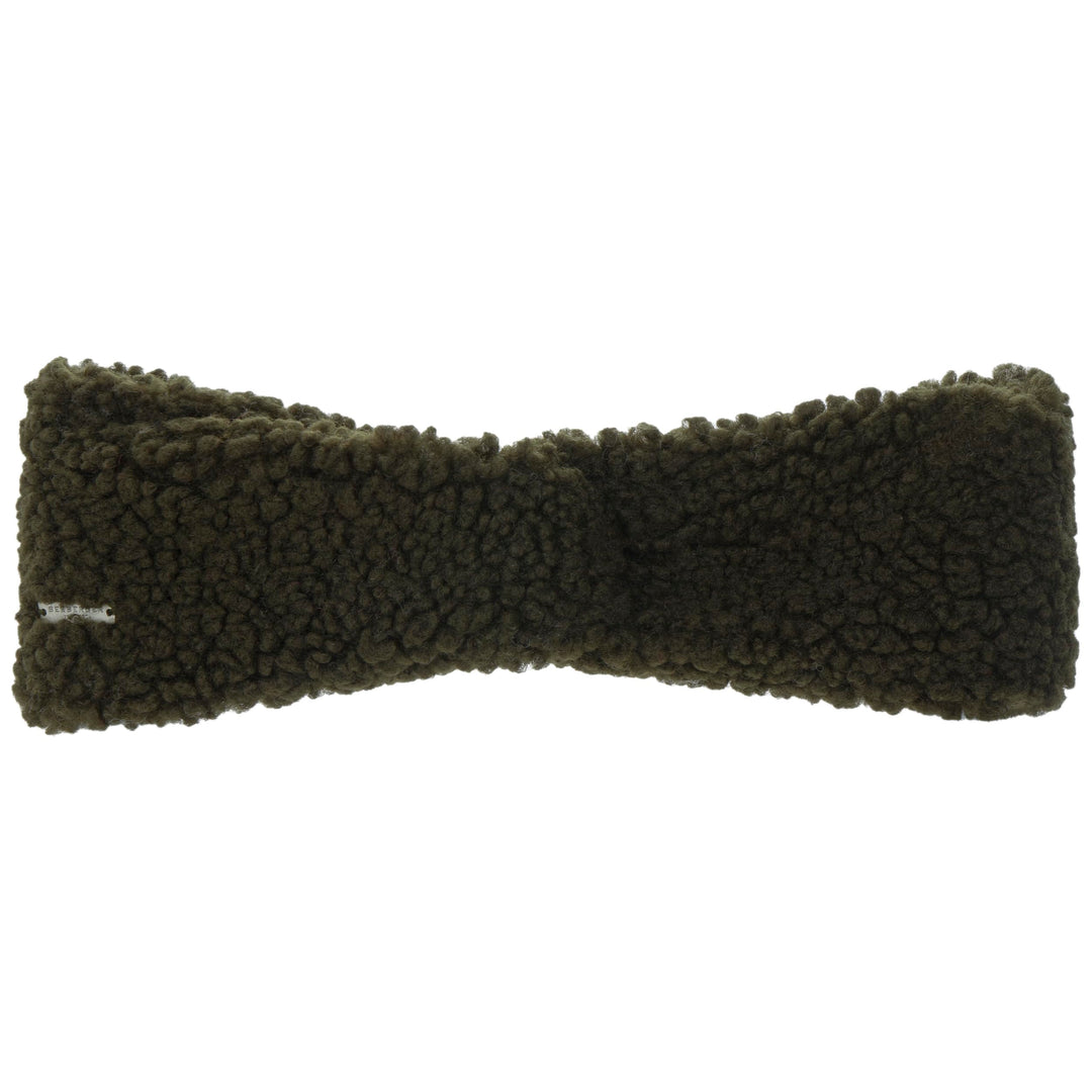 Seeberger Teddy Fur Stirnband Headband Ohrenschutz Ohrenwärmer 1 stück (1er Pack) Oliv/Blatt für mic