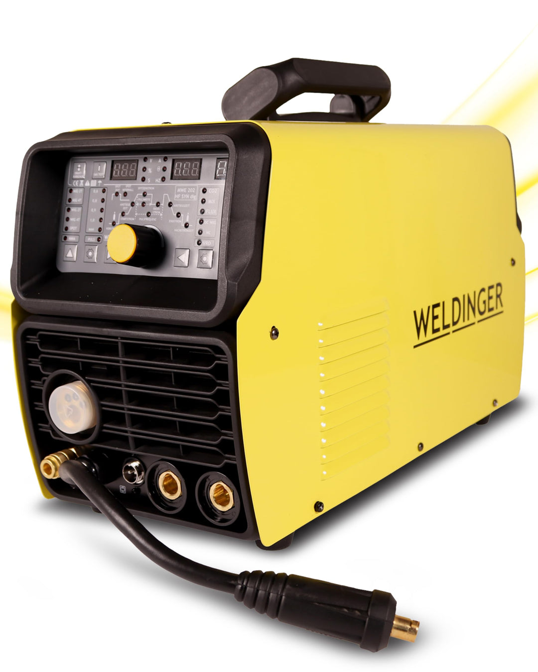 WELDINGER Kombischweissinverter MWE 202 HF SYN dig mit HF-Zündung MIG MAG DC-WIG MMA Schweissgerät 5
