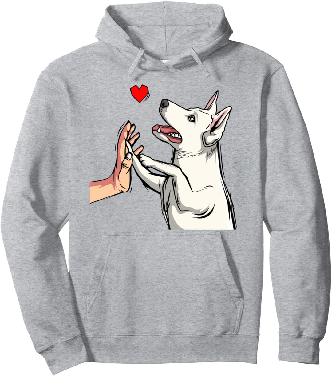 Weisser Schäferhund Schweizer Schäferhund Hunde Pullover Hoodie