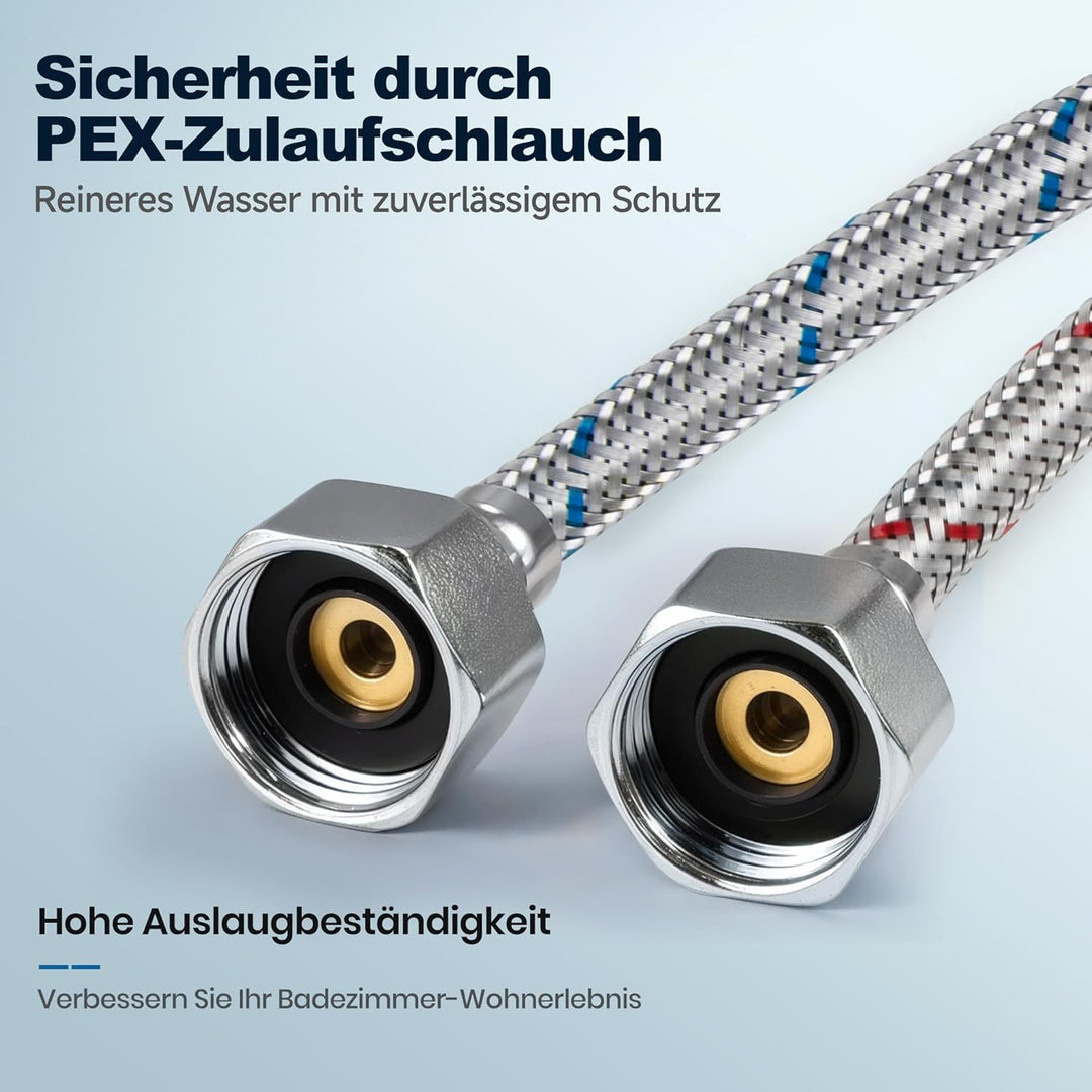 Alphabath Wasserhahn Bad Messinggehäuse Waschtischarmatur mit Keramikkartusche, Mischbatterie Waschb