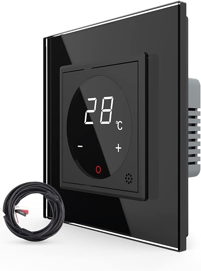LIVOLO Digitales Touch Raumthermostat mit Bodenfühler/Temperaturfühler für Fussboden/Elektroheizung