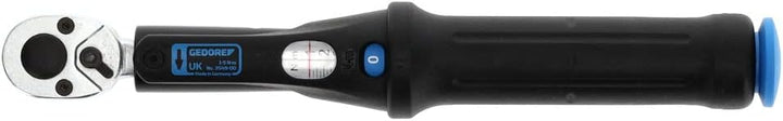 GEDORE Torcoflex Drehmomentschlüssel, 1/4 Zoll, 1-5 Nm, Mit Hebel-Umschaltknarre, Stahlrohr, Schwarz