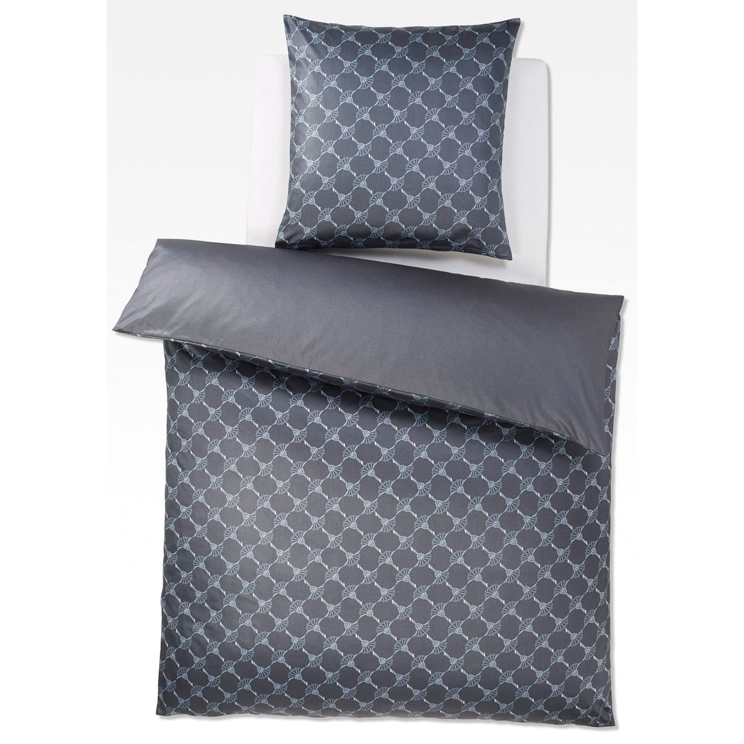 Joop! Mako-Satin Bettwäsche 4059 Cornflower Gradiant 155x220cm+40x80, Farbe Graphit