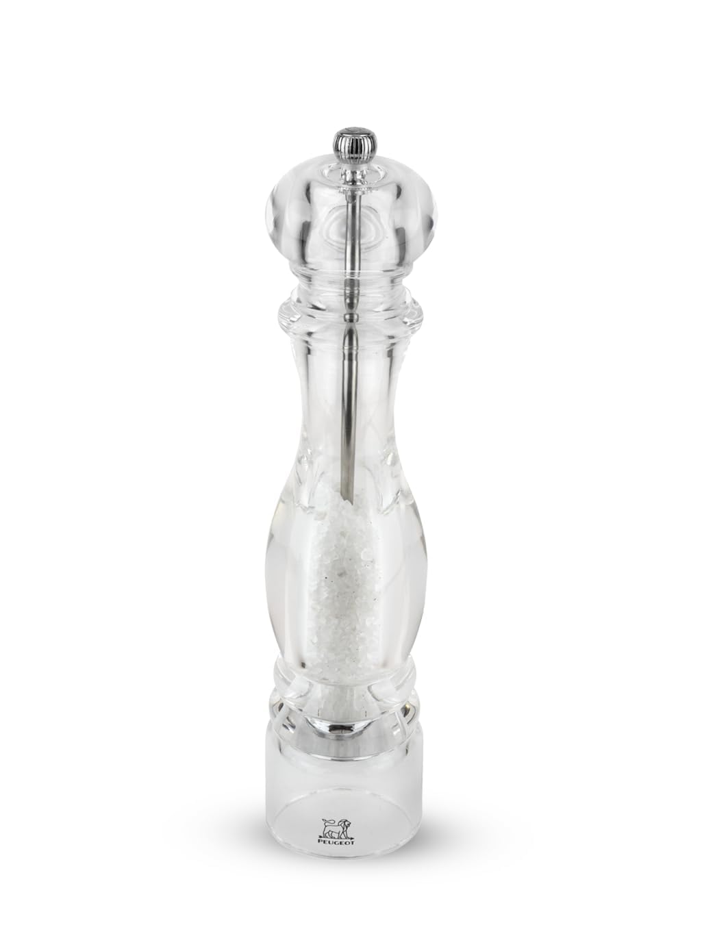 Peugeot Nancy Manuelle Salzmühle, Klassische Mahlgradeinstellung, Höhe: 30 cm, Acryl, Transparent, 9