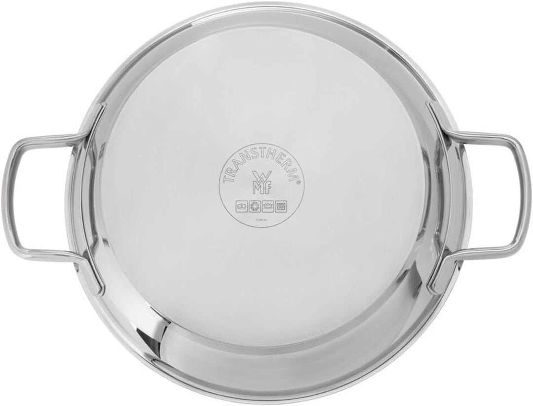 WMF Permadur Advance Servier-/ Bratpfanne 28 cm Induktion, Edelstahlpfanne, Servierpfanne Cromargan