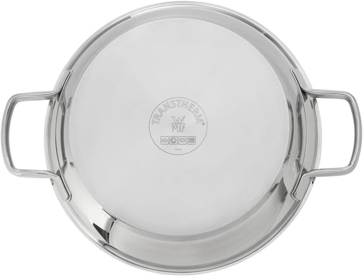 WMF Permadur Advance Servier-/ Bratpfanne 28 cm Induktion, Edelstahlpfanne, Servierpfanne Cromargan