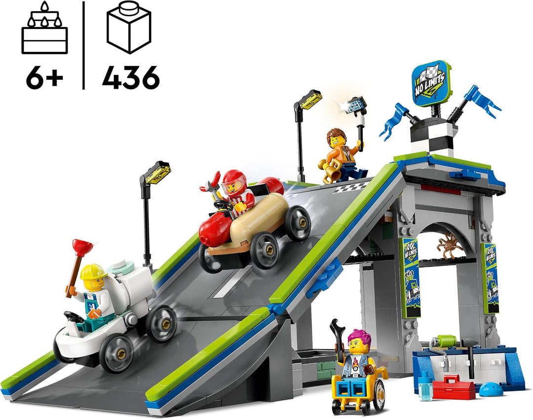 LEGO City Keine Limits: Seifenkistenrennen mit Rampe - Bauspielzeug für Jungen und Mädchen ab 6 Jahr