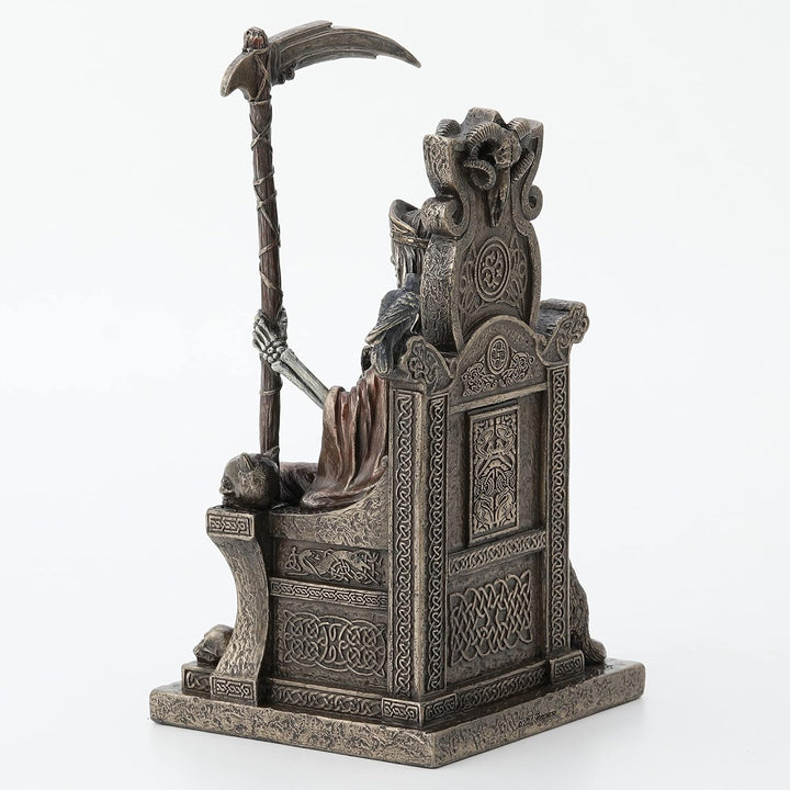 Veronese Design Skulptur Hel, die nordische Göttin von Helheim, Kaltgussharz, Antik-Bronze-Finish, S