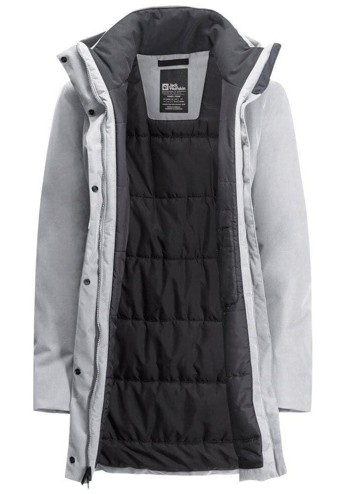 Jack Wolfskin Damen Salier Coat Coat S Grau, S Grau