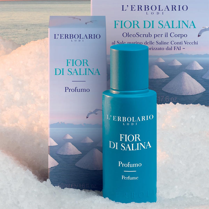 L'Erbolario, Fior di Salina Unisex-Parfum, Zitrusduft, Grösse: 50 ml Salzblume, Salzblume