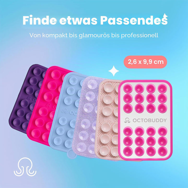 OCTOBUDDY Mirror - Silikon-Saugnapf Halterung fürs Handy mit Spiegel – rutschfeste Saugnapfhalterung