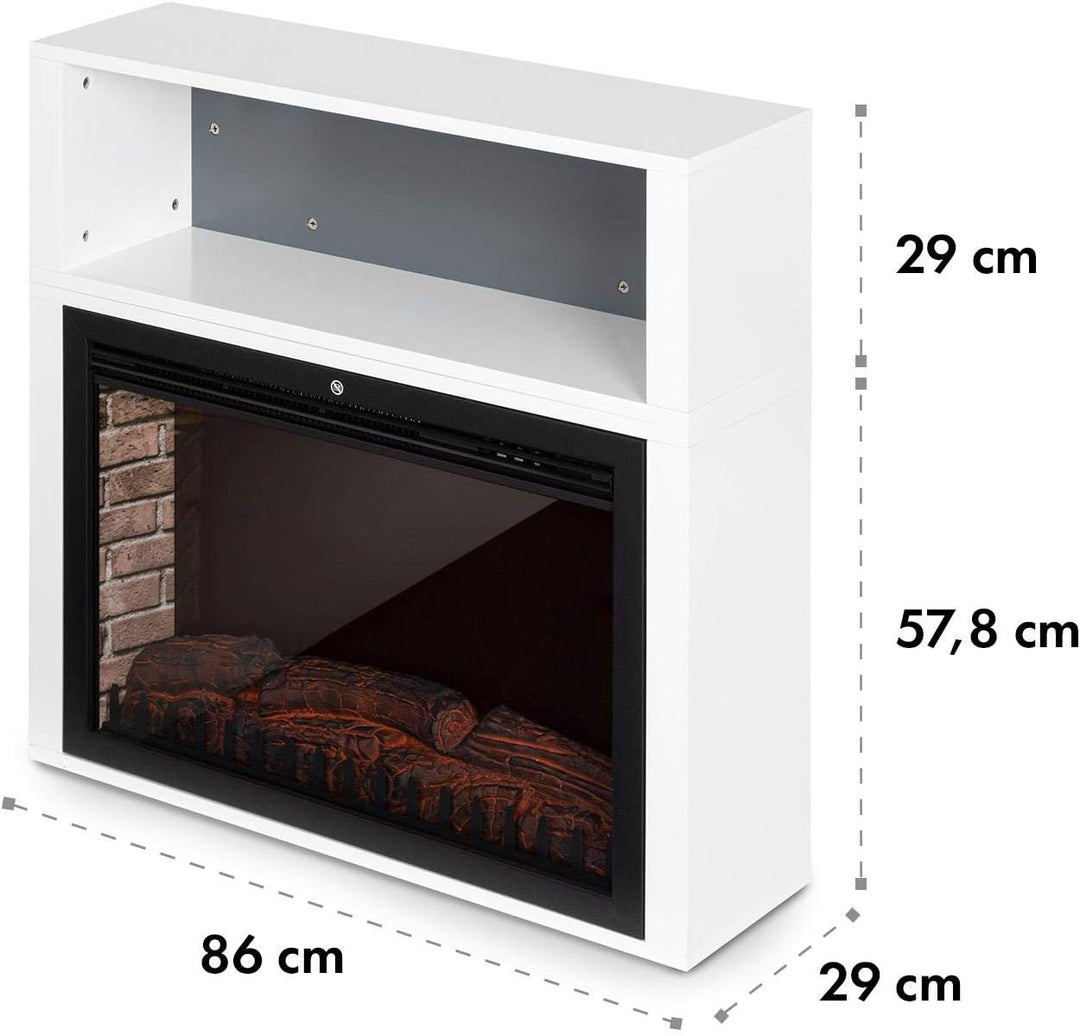Klarstein Mauna Loa - Elektrokamin Elektroheizung Konvektionsheizung, 1000/2000 W, bis 40 m², Thermo