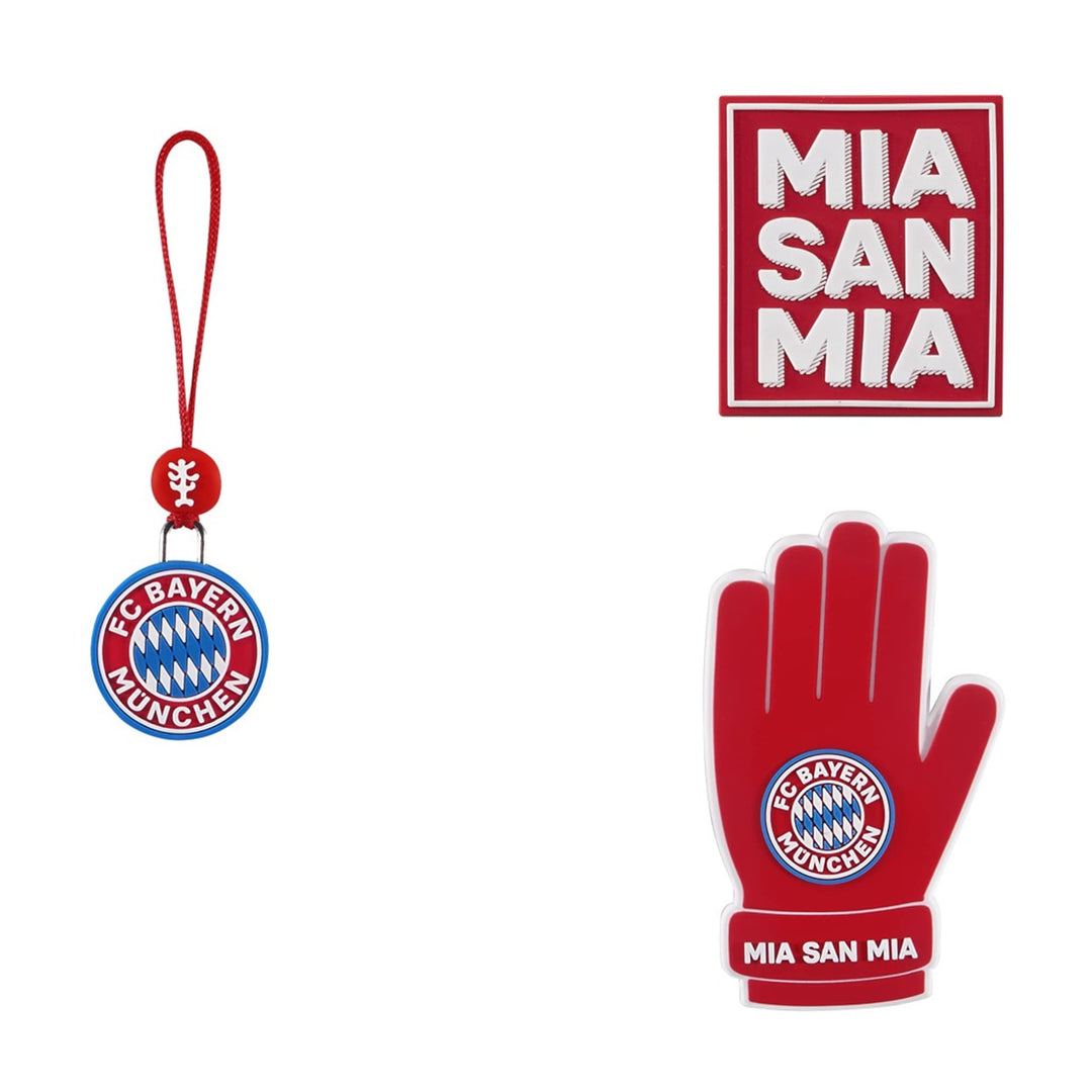 Step by Step Magic Mags FC Bayern „Torwart“, 3-teilig, 2 Magnet-Applikationen und 1 Anhänger, Fussba